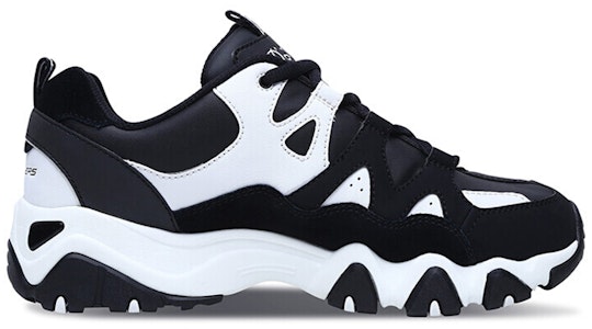 (W) Skechers D'Lites Kasut Daddy Low-Top Hitam/Putih 88888112-BLK Order (W) Skechers D'Lites Kasut Daddy Low-Top Hitam/Putih 88888112-BLK