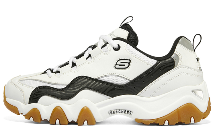 (W) Skechers D'Lites 2.0 'Black White'