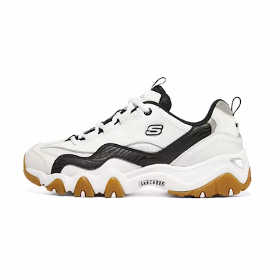 (W) Skechers D'Lites 2.0 'Black White'