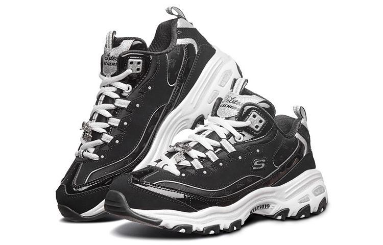 Lookbook (W) 斯凯奇 D'Lites 经典跑鞋 黑白灰 12242-BKW