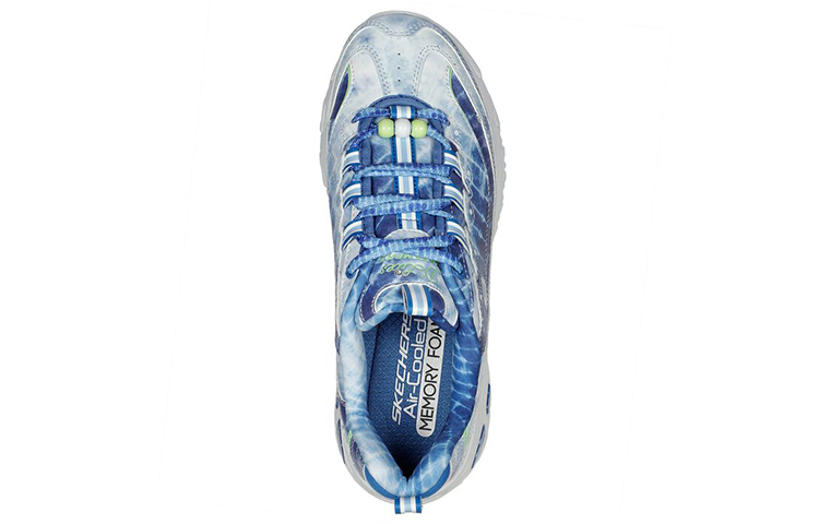Shop (W) Skechers D'Lites 蓝色低帮鞋 149962-BLU