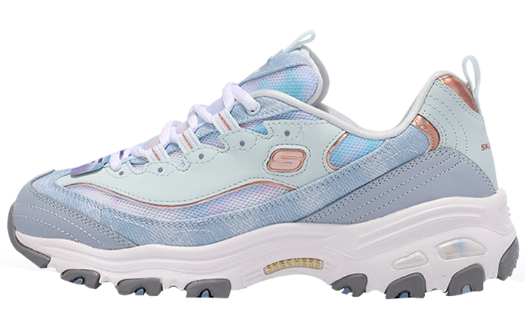 (Women) Skechers D Lites Sneakers Light-Blue 149251-LBMT