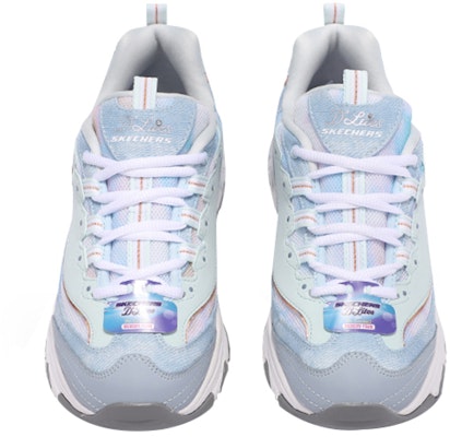 (Women) Skechers D Lites Sneakers Light-Blue 149251-LBMT Shop (Women) Skechers D Lites Sneakers Light-Blue 149251-LBMT