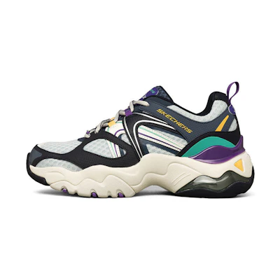 (W) Skechers D'Lites Low-Top Daddy Shoes Blue/Purple