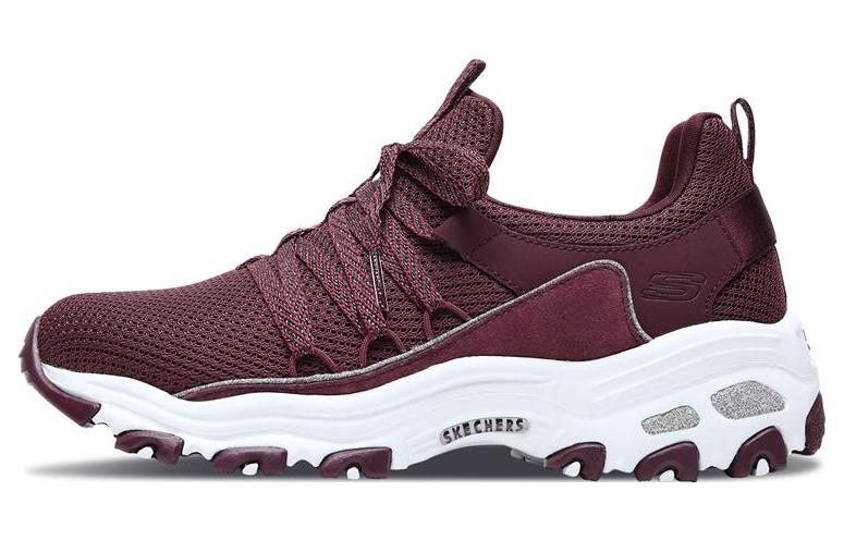 (Women) Skechers D'LITES Low 'Burgundy' 66666119-BURG