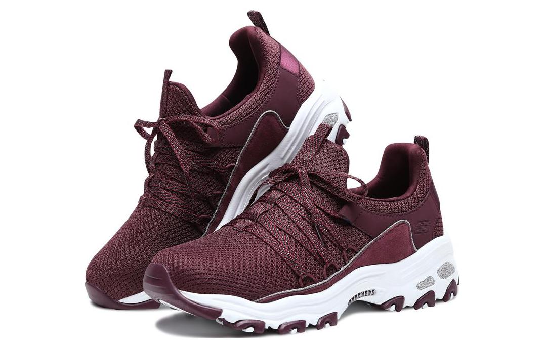 (W) Skechers D'LITES Low 'Burgundy' 圖 3