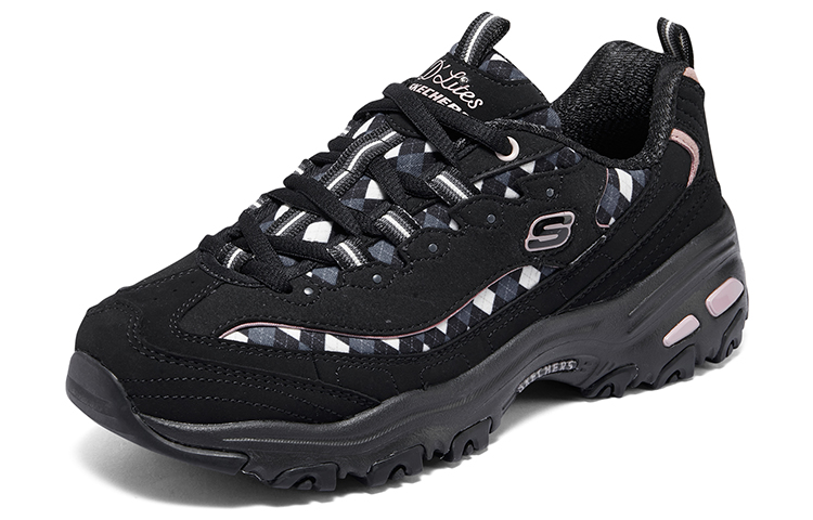 (W) Skechers Sport D'Lites Fancy Leopard 10 'Black Pink' 圖 3