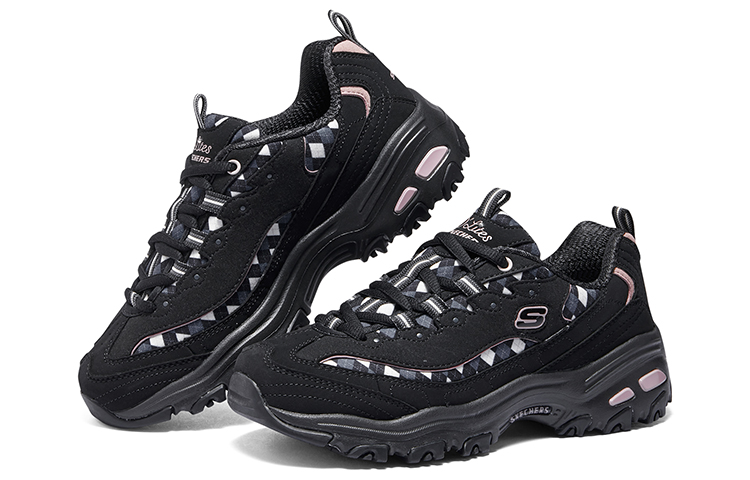 (W) Skechers Sport D'Lites Fancy Leopard 10 'Black Pink' 圖 4