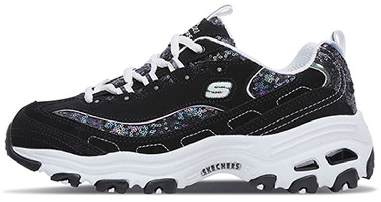 women-skechers-d-lites-low-colorful-black-11916-bkw