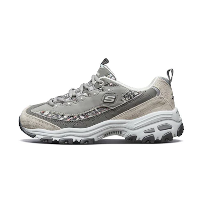(W) Skechers D'Lites 'Grey Beige'