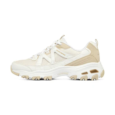 (W) Skechers DLites 'Khaki White'