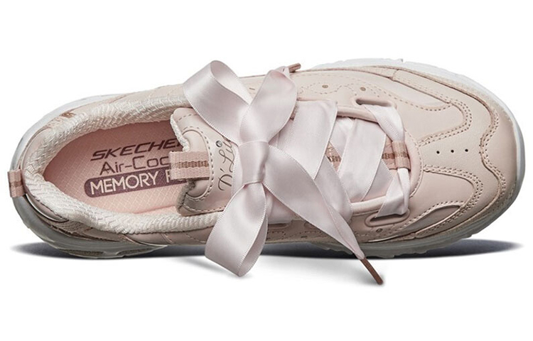 Shop Skechers D‘LITES 防滑 低筒 運動休閒鞋 女款 淺粉色
