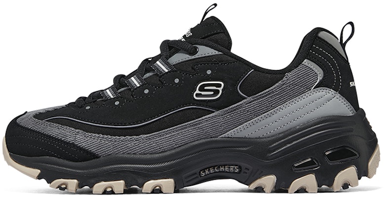 (Women) Skechers D'Lites Low 'Milk Tea Bear - Black' 896264-BKGY Buy (Women) Skechers D'Lites Low 'Milk Tea Bear - Black' 896264-BKGY