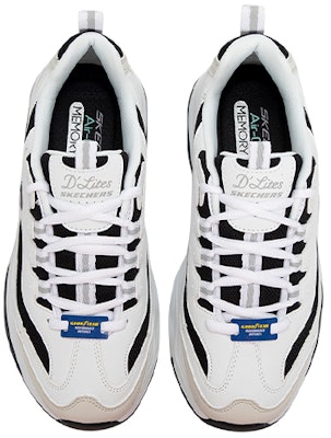 Skechers 奶茶熊 防滑耐磨 低筒 爸爸鞋 女款 白黑 Lookbook Skechers 奶茶熊 防滑耐磨 低筒 爸爸鞋 女款 白黑