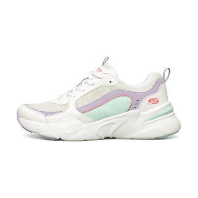 (W) Skechers Bobs Bamina 'White Blue Purple'