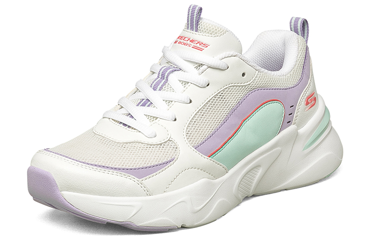 Lookbook (W) Skechers Bobs Bamina 'Putih Biru Ungu' 117042-WLVM