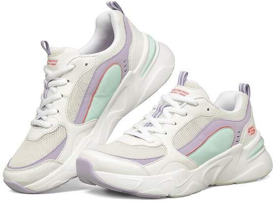 (Women) Skechers Bobs Bamina 'White Blue Purple' 117042-WLVM Shop (Women) Skechers Bobs Bamina 'White Blue Purple' 117042-WLVM