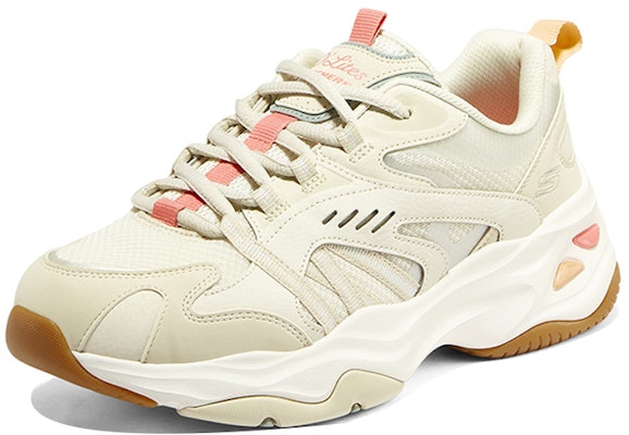Skechers D‘LITES 低筒 運動休閒鞋 女款 自然色 Lookbook Skechers D‘LITES 低筒 運動休閒鞋 女款 自然色