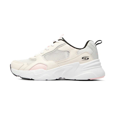 (W) Skechers D'Lites Low 'Natural Pink'