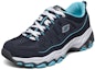 Order (Women) Skechers D'Lites Low 'Navy' 12087-NVLB