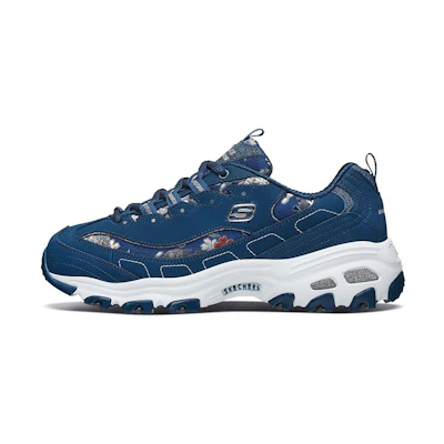 (W) Skechers D'Lites Low-Top Daddy Shoes Blue