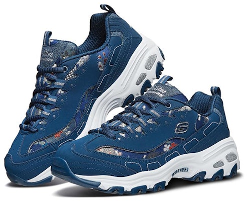 (W) Skechers D'Lites Zapatillas Daddy Low-Top Azul 13082-NVY Lookbook (W) Skechers D'Lites Zapatillas Daddy Low-Top Azul 13082-NVY