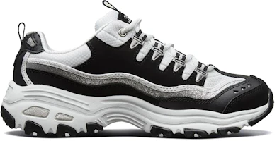 Order (Women) Skechers D'lites-New Retro 'Black White Silver' 11914-BKW