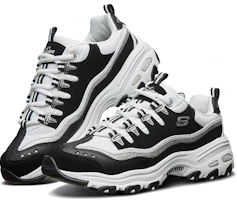 Lookbook (Women) Skechers D'lites-New Retro 'Black White Silver' 11914-BKW