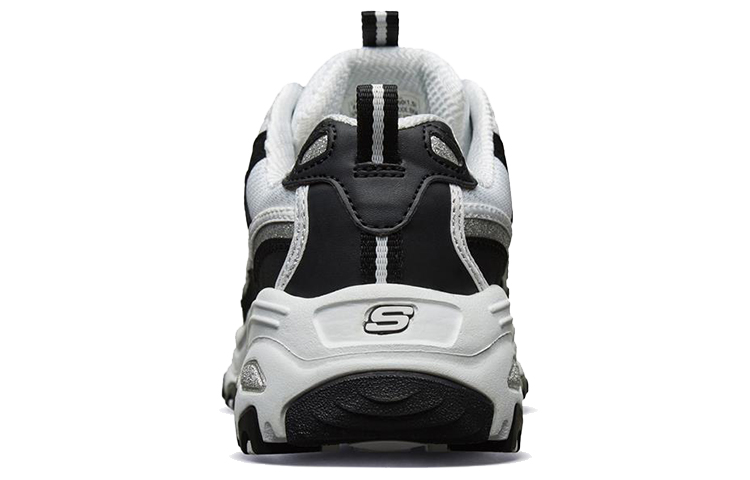 Shop (W) Skechers D'lites-New Retro 'Hitam Putih Perak' 11914-BKW