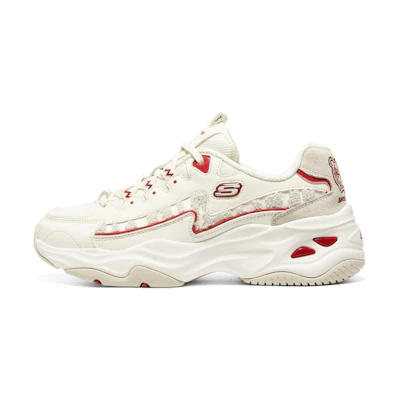 (W) Skechers D'Lites 'White Red'