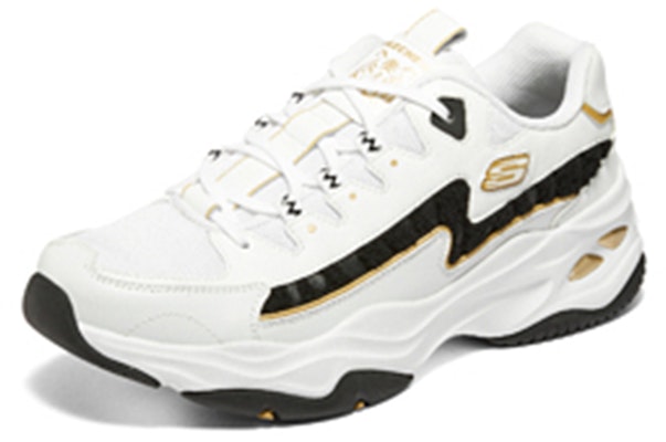 (Women) Skechers D'lites 4.0 'White Black Gold' 896069-WBGD Lookbook (Women) Skechers D'lites 4.0 'White Black Gold' 896069-WBGD