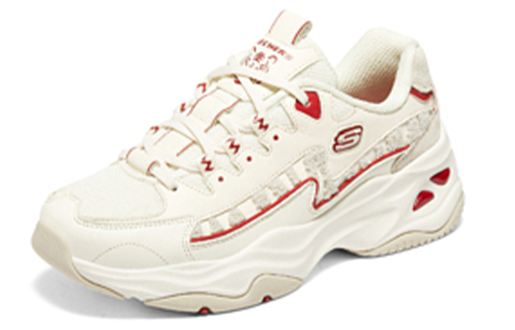 Lookbook (W) Skechers D'Lites '白红' 运动鞋 896069-WRD