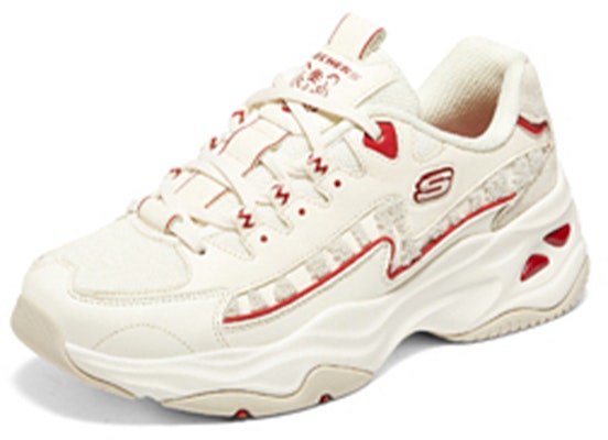 (W) Skechers D'Lites '白红' 运动鞋 896069-WRD Lookbook (W) Skechers D'Lites '白红' 运动鞋 896069-WRD