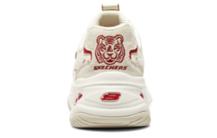 Shop (W) Skechers D'Lites '白红' 运动鞋 896069-WRD