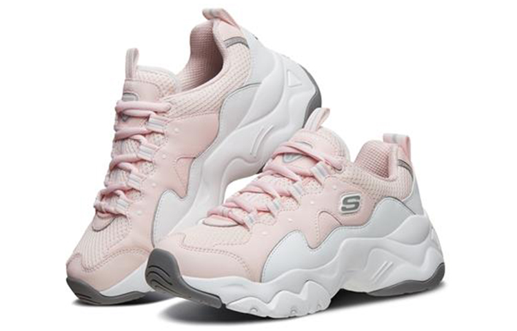 Lookbook (Women) Skechers D'Lites Low 'Pink-White' 88888334-PKW