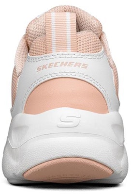 Skechers D‘lites 女款低帮運動鞋 粉白色 Shop Skechers D‘lites 女款低帮運動鞋 粉白色