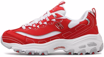(Women) Skechers D'Lites Low 'Red White' 11930-RDW (Women) Skechers D'Lites Low 'Red White' 11930-RDW