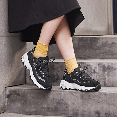 (W) 스케쳐스 딜라이트 블랙 (Skechers D'Lites Black) 11979-BKGD Purchase (W) 스케쳐스 딜라이트 블랙 (Skechers D'Lites Black) 11979-BKGD