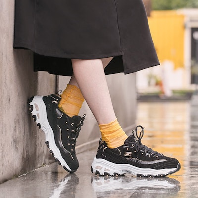 (W) 스케쳐스 딜라이트 블랙 (Skechers D'Lites Black) 11979-BKGD Details for (W) 스케쳐스 딜라이트 블랙 (Skechers D'Lites Black) 11979-BKGD