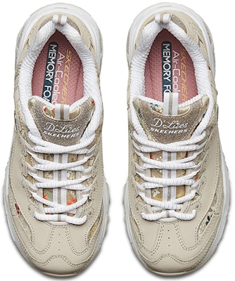 Skechers D'Lites 低幫復古老爹鞋 女款 灰褐色 Lookbook Skechers D'Lites 低幫復古老爹鞋 女款 灰褐色