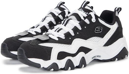 (W) Kasut Skechers Sport D'Lites 2.0 'Hitam Putih' 896210-BKW Lookbook (W) Kasut Skechers Sport D'Lites 2.0 'Hitam Putih' 896210-BKW
