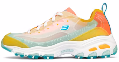 (Women) Skechers D Lites 1.0 low running Shoes Yellow/Green/Orange 149235-YLMT (Women) Skechers D Lites 1.0 low running Shoes Yellow/Green/Orange 149235-YLMT