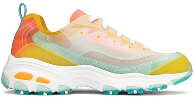 (W) Skechers D Lites 1.0 Sepatu Lari Rendah Kuning/Hijau/Oranye 149235-YLMT Order (W) Skechers D Lites 1.0 Sepatu Lari Rendah Kuning/Hijau/Oranye 149235-YLMT