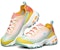 (W) Skechers D Lites 1.0 Kasut Lari Rendah Kuning/Hijau/Jingga 149235-YLMT