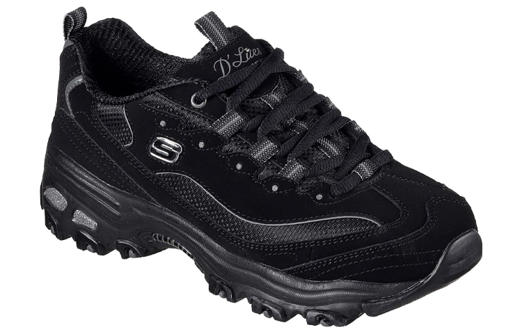 Lookbook (W) Skechers D Lites Sepatu Olahraga Hitam 11930-BBK