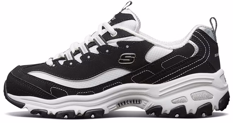 women-skechers-d-lites-low-trendy-dad-shoe-black-white-11930-bkw