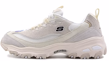 (Women) Skechers D'Lites Low-Top Running Shoes White 13147-OFWT (Women) Skechers D'Lites Low-Top Running Shoes White 13147-OFWT