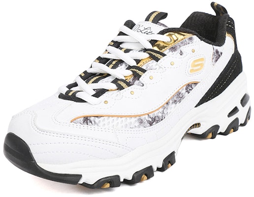 Skechers D‘Lites 低幫跑步鞋 女款 白黑 Lookbook Skechers D‘Lites 低幫跑步鞋 女款 白黑