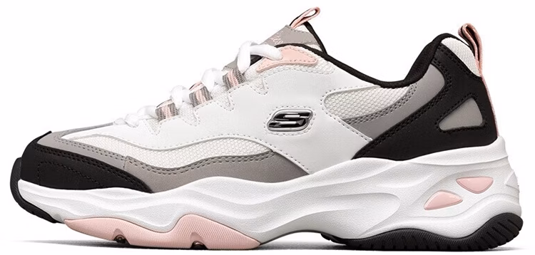 women-skechers-d-lites-low-white-black-pink-149492-wbpk