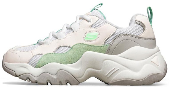 (Women) Skechers D'Lites 3.0 'White Gray Green' 88888210-WMNT Buy (Women) Skechers D'Lites 3.0 'White Gray Green' 88888210-WMNT